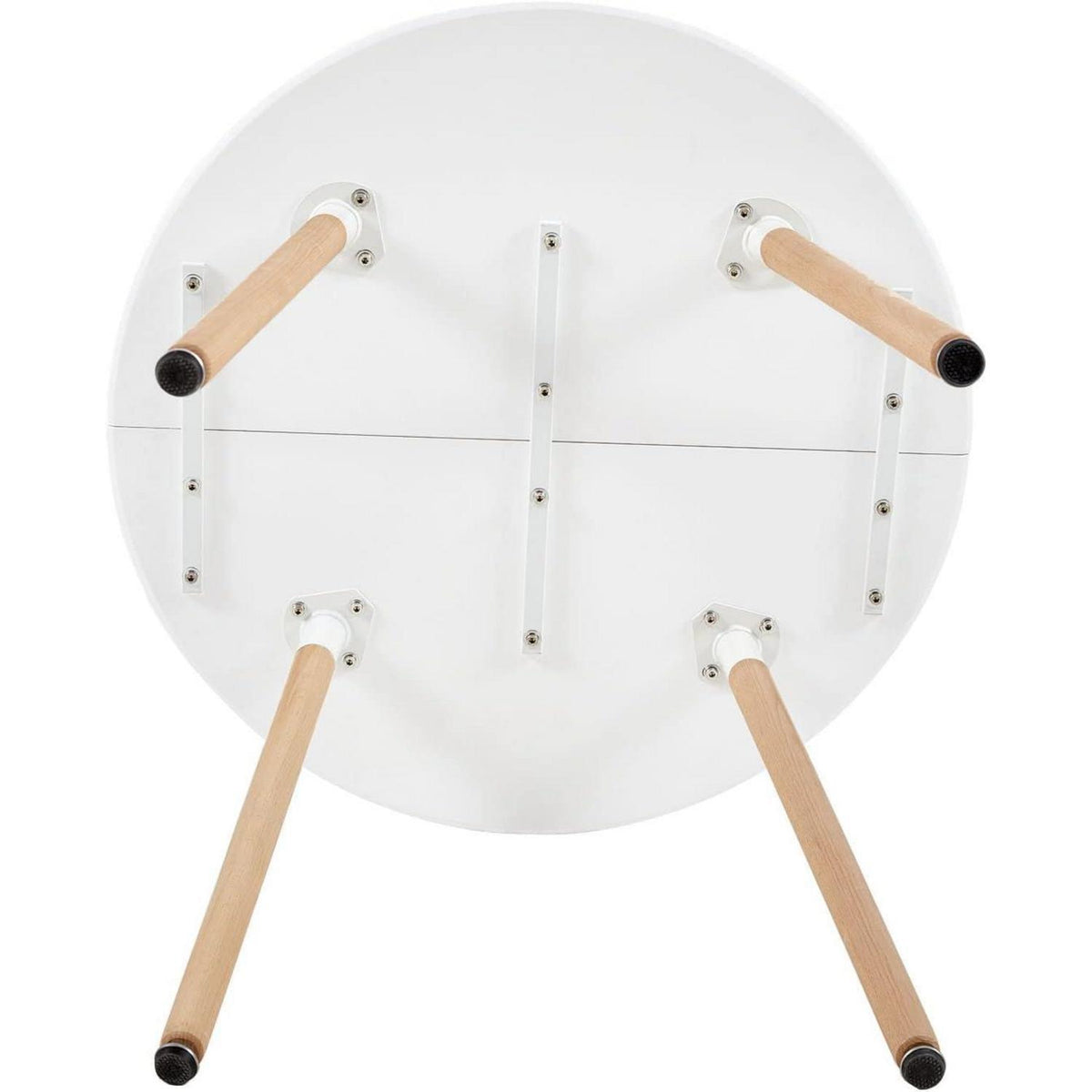 Moderner runder Esstisch weiß – Küchentisch 80x80cm MDF