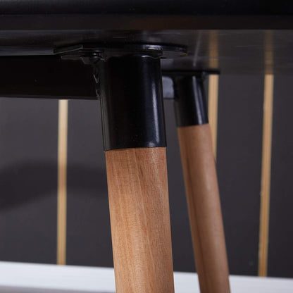 Skandinavischer Esstisch 110x70cm – MDF Tischplatte, Buchenholz