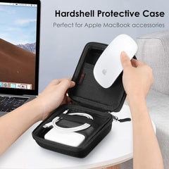 Hartschalen Tasche für MacBook Ladegerät und Zubehör Schwarz