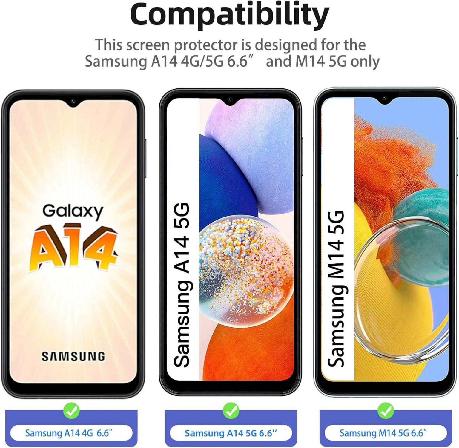 Panzer Schutz Glas Samsung Galaxy A14 5G 9H Härte Ultra-klar