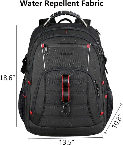 KROSER Laptop Rucksack Herren 17.3 Zoll Wasserdicht USB