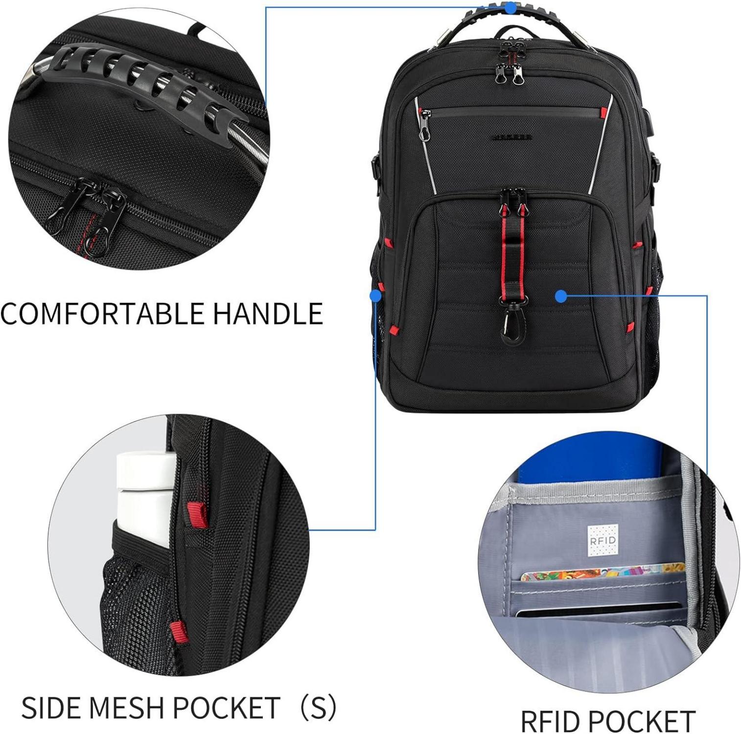 17.3 Zoll Laptop Rucksack Herren Multifunktional Wasserdicht