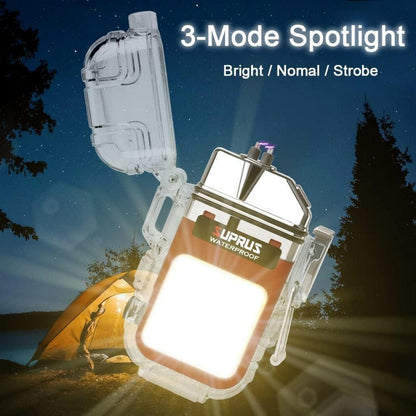 Wasserdichtes Plasma-Feuerzeug mit Taschenlampe und Winddichtigkeit