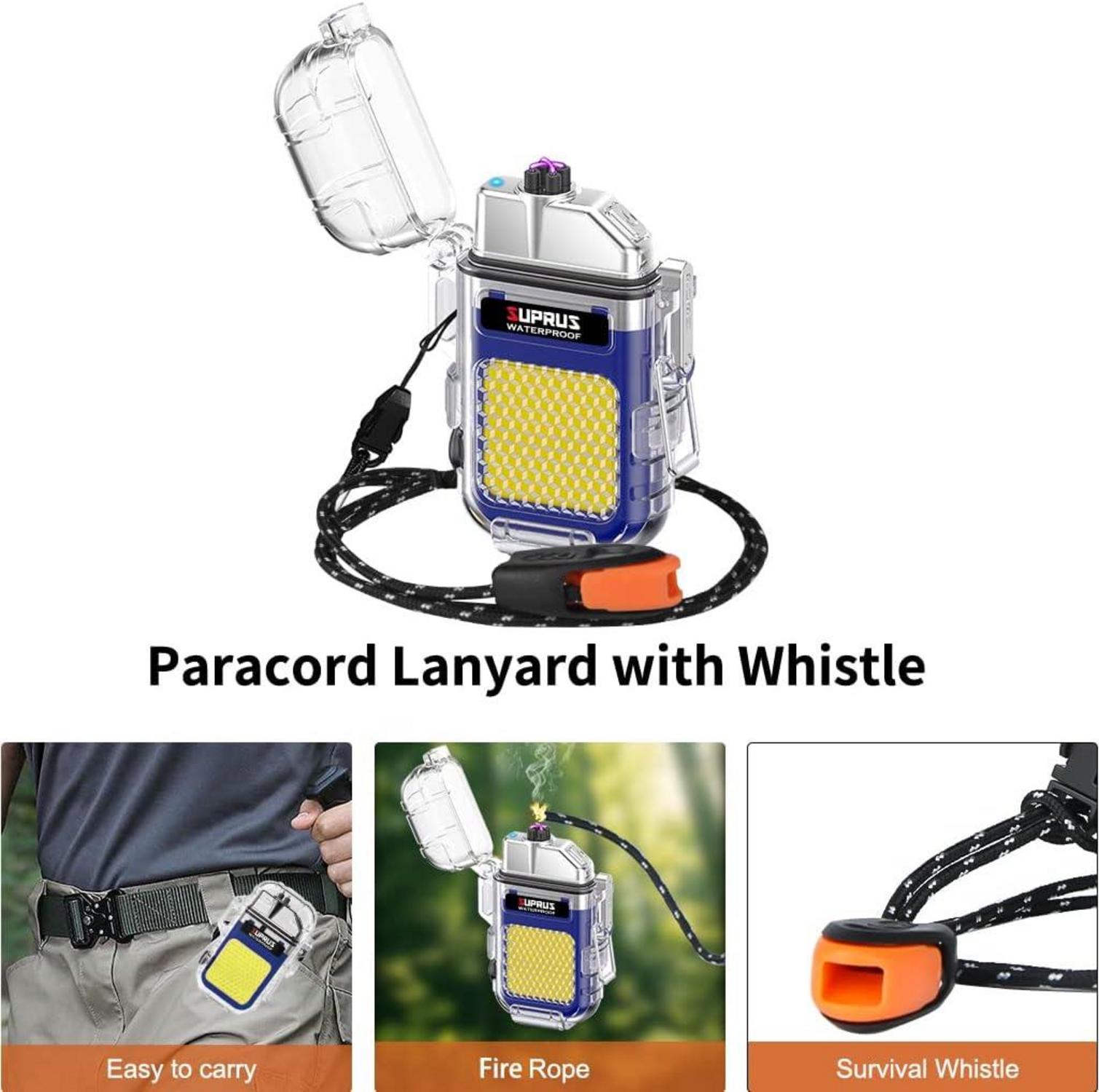 Wasserdichtes Leuchtfeuerzeug 3 Modi Taschenlampe Winddicht Elektrisch