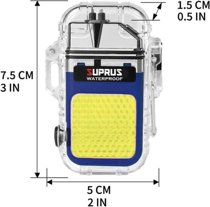 Wasserdichtes Plasma-Feuerzeug 3 Modi Taschenlampe Winddicht Arc Blau
