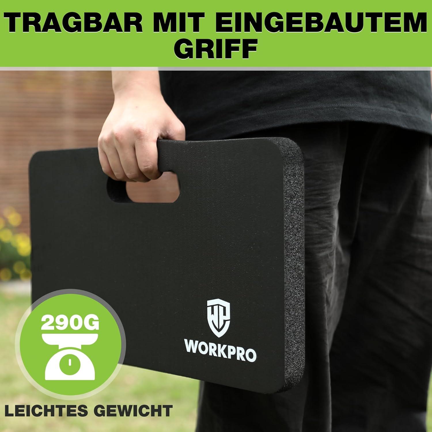 Extra Dickes Kniekissen Garten 28x44cm mit Griff - Wasserdicht - Weiches