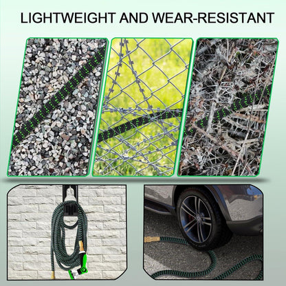 Flexibler Gartenschlauch 45,5m 3-lagiger Latex 3450D-Gewebe 10-Funktions-Spray
