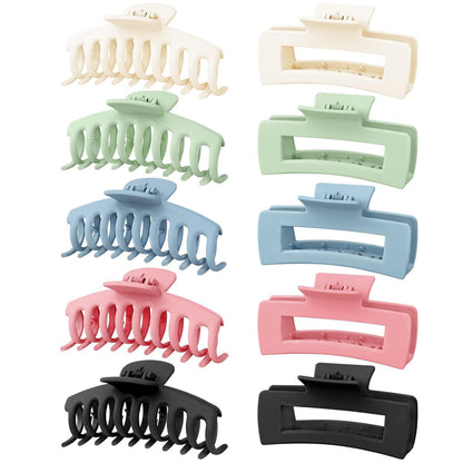 10er Set Große Rutschfeste Haarklammern für Damen - Haarstyling