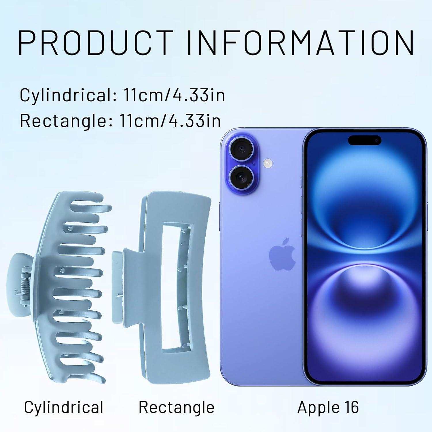 10er Set Große Rutschfeste Haarklammern für Damen - Haarstyling