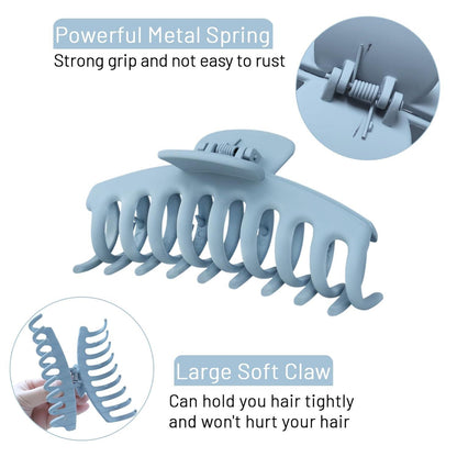 10 Stück Haarklammer Damen Set, Große Haarspangen Rutschfestes Haarstyling Zubehör