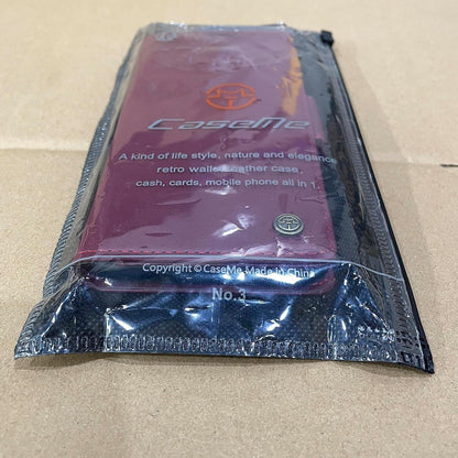 Samsung Galaxy S23 5G Hülle Premium Leder Klapphülle RFID Schutz_rot