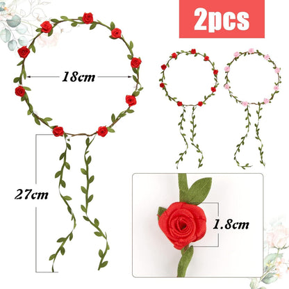 Blumenkranz Haarband Damen Mädchen Hochzeit Party