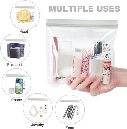 Aucuu Transparente Kulturtasche Flughafensicher wasserdicht