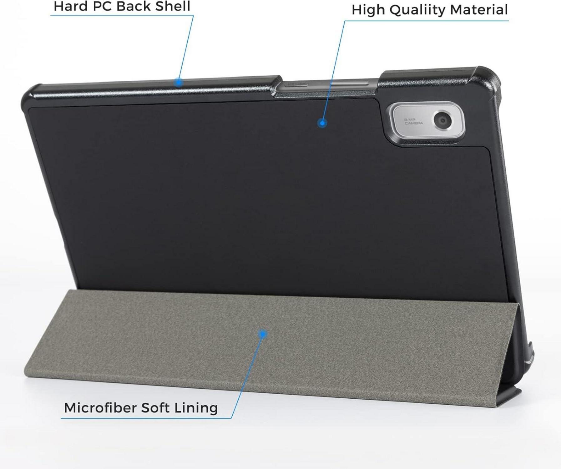 CoBak PU-Leder Hülle für Lenovo Tab M9-9 Zoll 2023, Schwarz