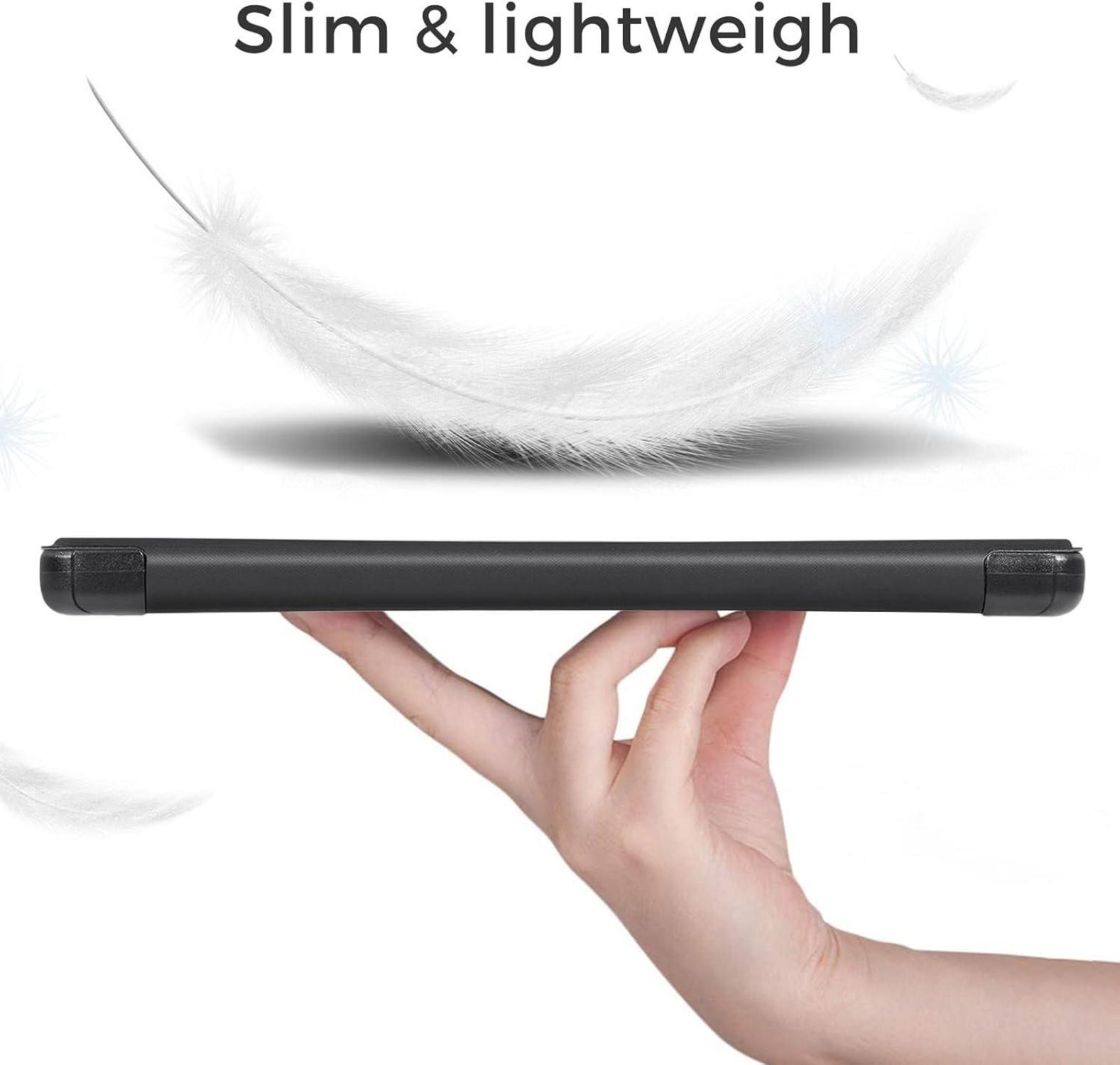 PU-Leder Hülle für Lenovo Tab M9 9 Zoll 2023 - Schwarz Auto Schlaf/Wach