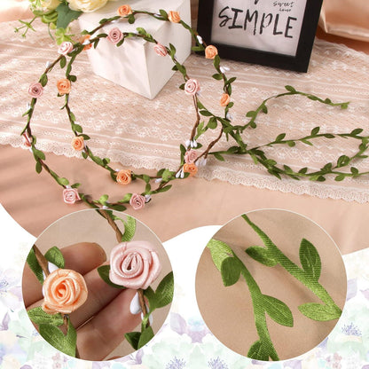 Blumenkranz Haarband Damen Mädchen Boho Hochzeit Party Kommunion
