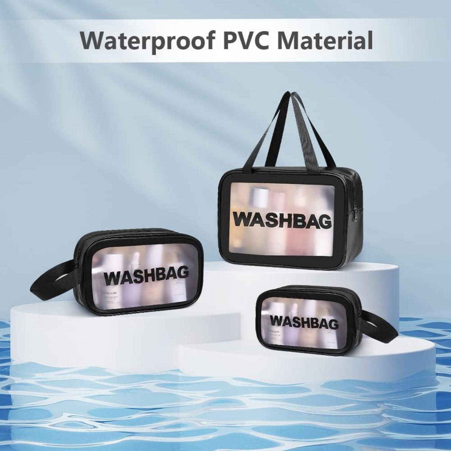 Aucuu Transparente Kulturbeutel Set Damen wasserdicht Organizer