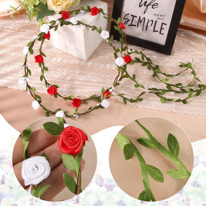 Blumenkranz Haarband Damen Mädchen Boho Hochzeit Party Kommunion