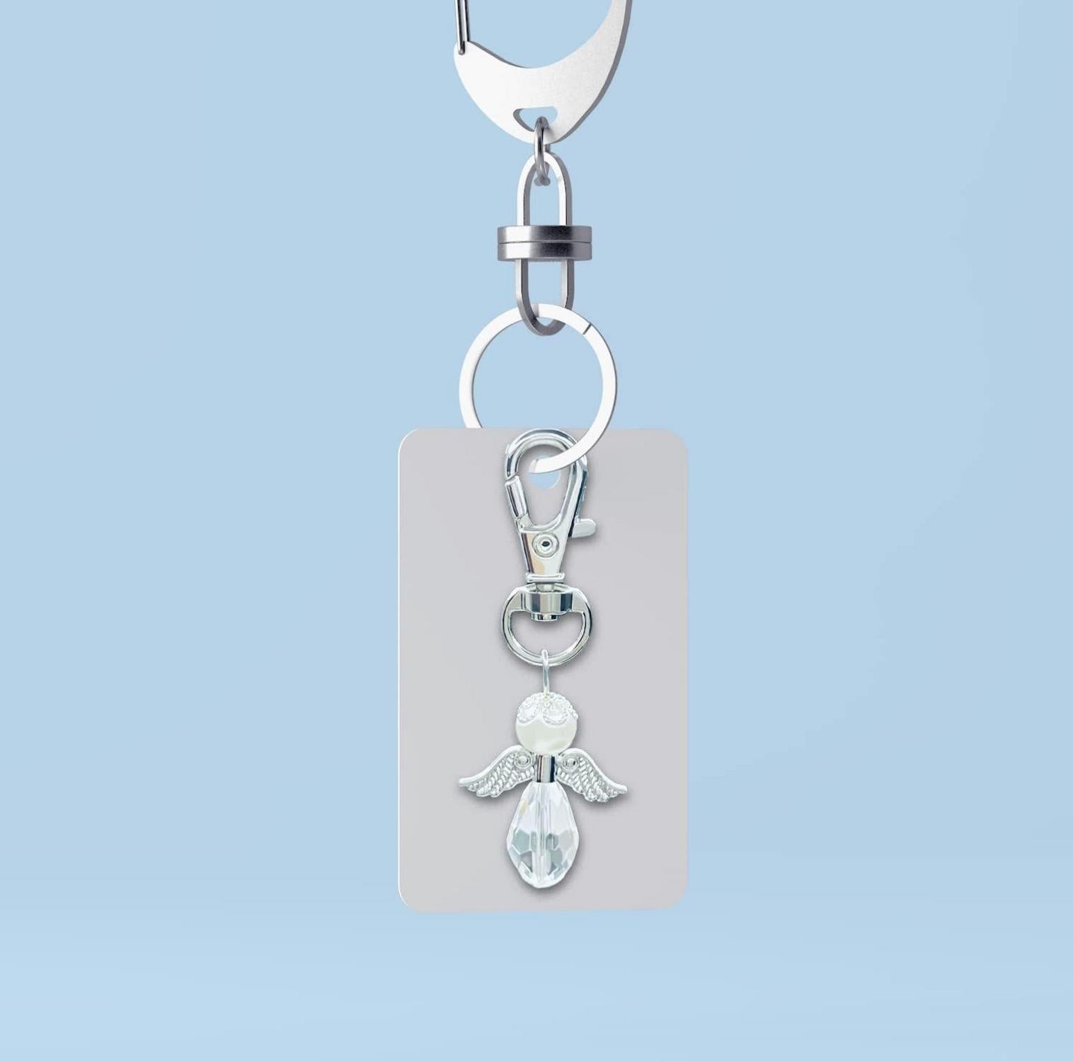 Schutzengel Schlüsselanhänger Geschenk 40. Geburtstag für Frau Männer