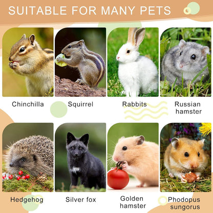 Holz Hamster Spielzeug Set, Hamsterhaus, Kauspielzeug