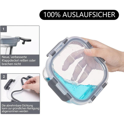 Vorratsbehälter aus Glas, luftdicht, BPA-frei, 10er Set