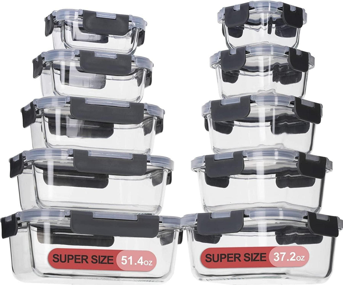 Glas-Frischhaltedosen Set BPA-frei luftdicht auslaufsicher