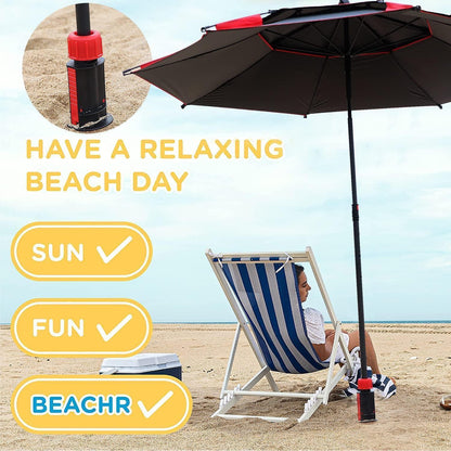 Bodenanker Sonnenschirm Eindrehbar 38cm ABS Kunststoff