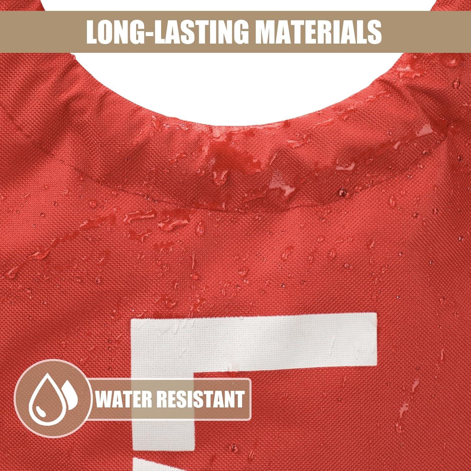 Große Faltbare Wäschekörbe 90L Rot Oxfordstoff PE beschichtet