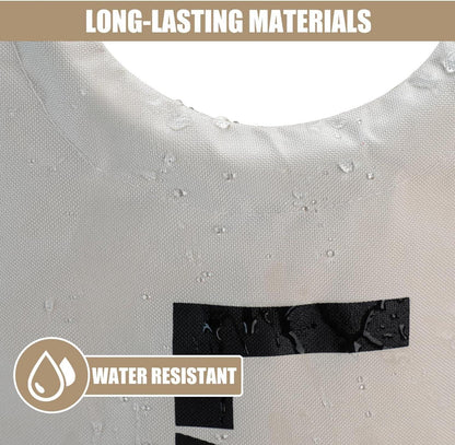 Wäschekorb 90L Faltbarer Wäschesack Beige Große Kapazität 600D Oxford Stoff