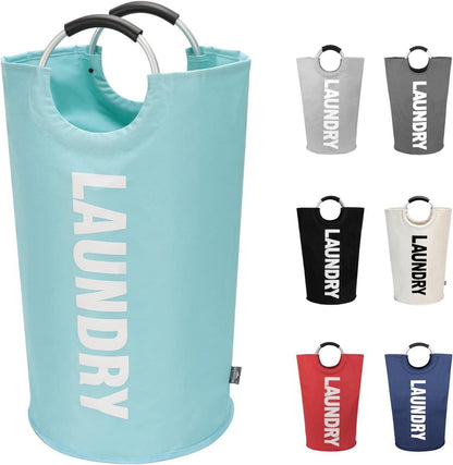 Faltbarer Wäschesack 90L mit PE-Beschichtung, Aluminiumgriff