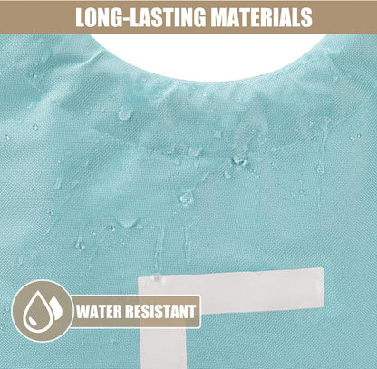 DOKEHOM 90L Faltbarer Wäschekorb in Hellblau - 600D Oxford Stoff - 38x79cm