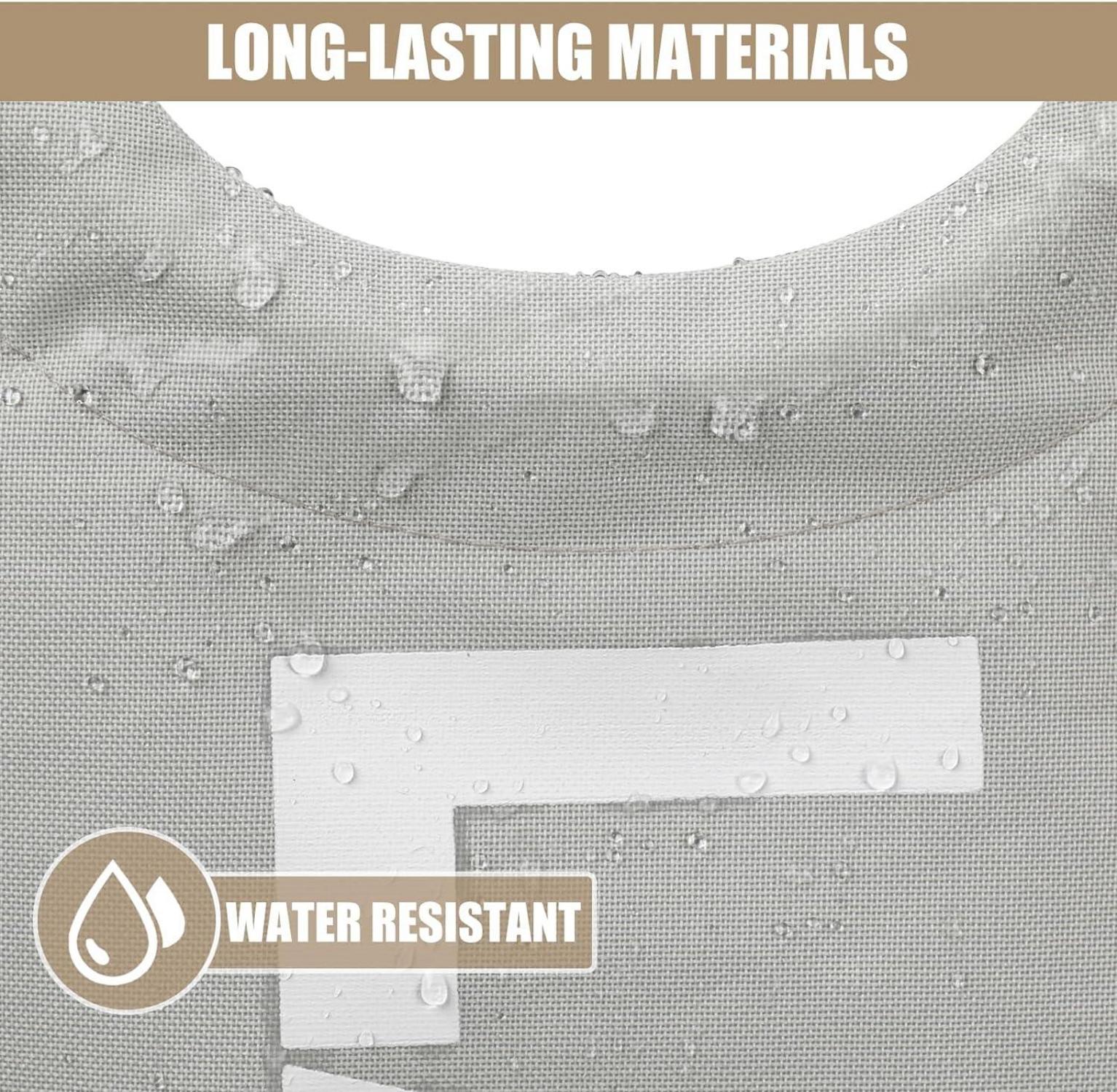 Großer Faltbarer Wäschesack 90L Grau PE-beschichtet 600D Oxfordstoff