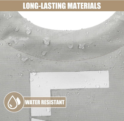 Großer Faltbarer Wäschesack 90L Grau PE-beschichtet 600D Oxfordstoff