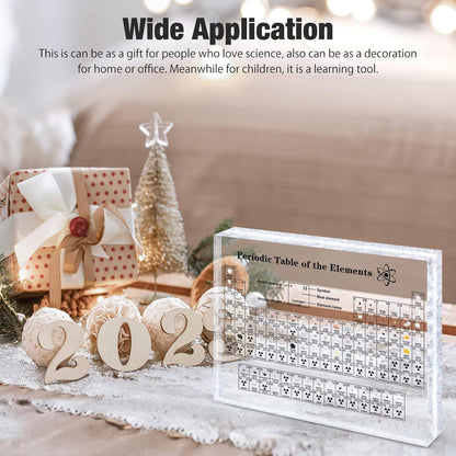 Giftota Upgrade Periodensystem Mit Echten Elementen 83 Elemente Acryl 21x14x2,7cm