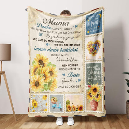 Flanelldecke Geburtstags und Muttertags Geschenk für Mama