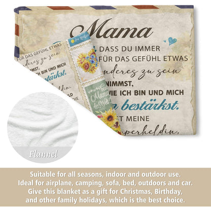 Flanelldecke Geburtstags und Muttertags Geschenk für Mama