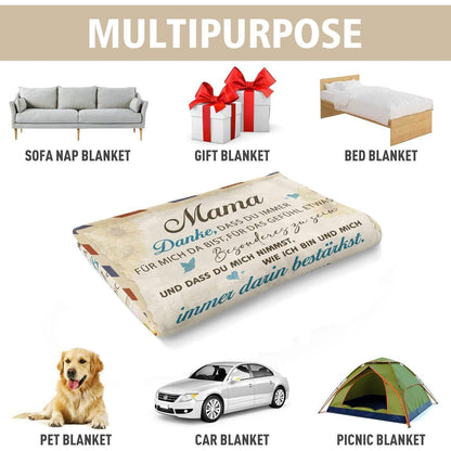 Flanelldecke Geburtstags und Muttertags Geschenk für Mama