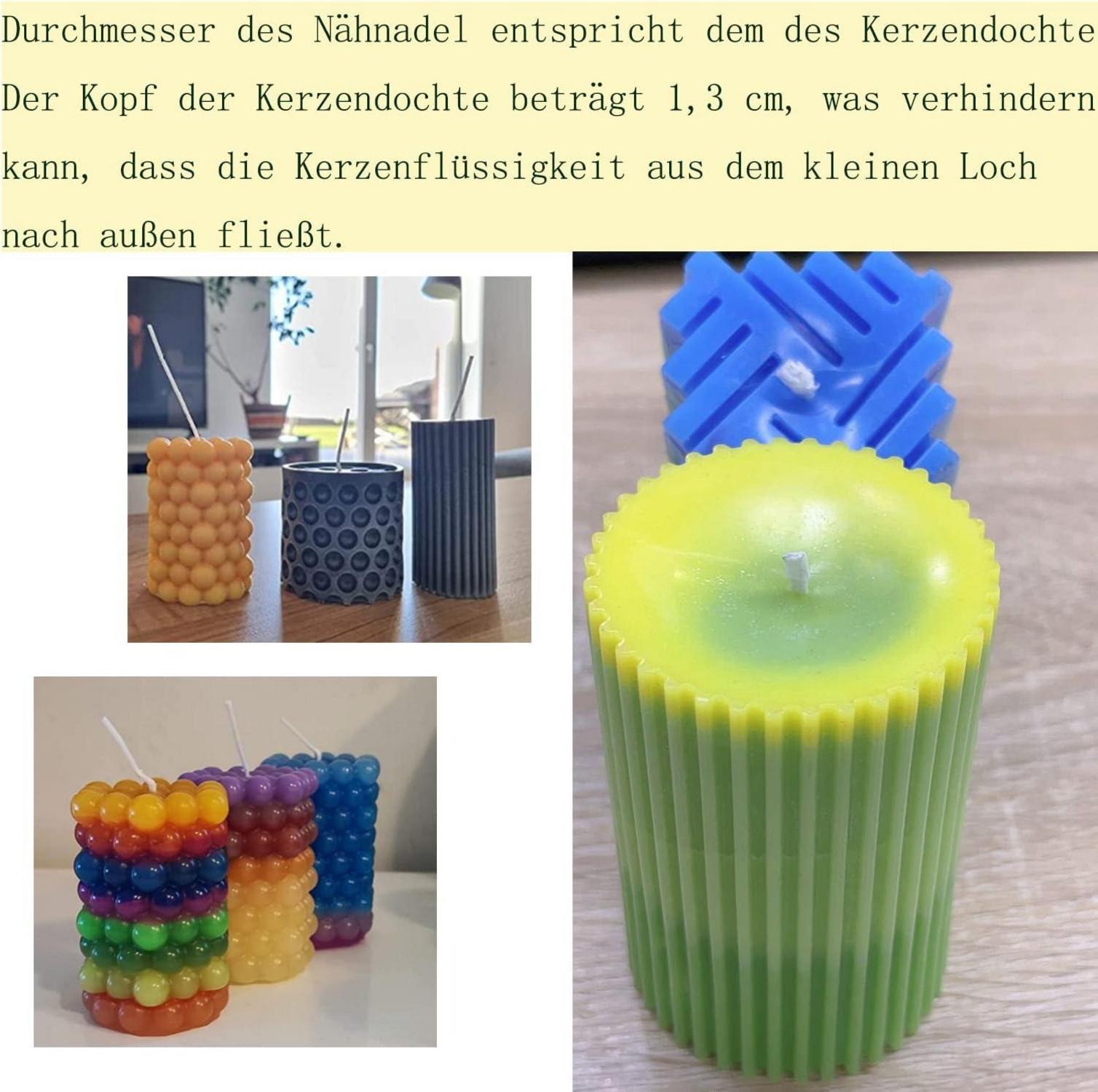 SUPERSUN Silikonform Kerze Kerzenwachs DIY Gießen Set 3D Formen
