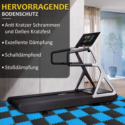 Bodenschutzmatte Fitness Set Puzzlematte Eva Sportmatte rutschfest