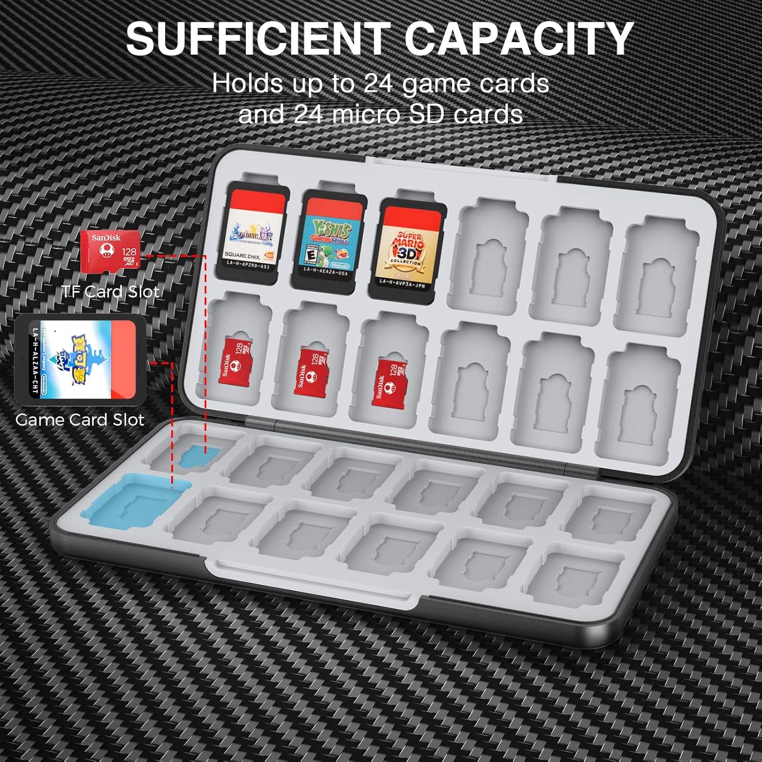 Switch Game Card Case Leder Wallet Multiple Card Slots Magnetic
