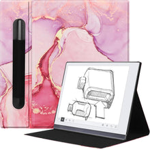 Slim Book Folio Ledertasche mit Ständer für Remarkable 2 10.3 Digital