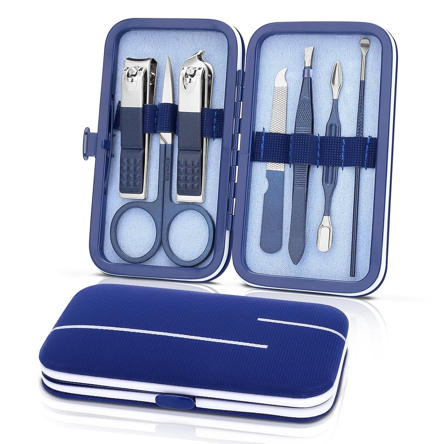 7-in-1 Maniküre & Pediküre Set für eingewachsene Nägel Blau