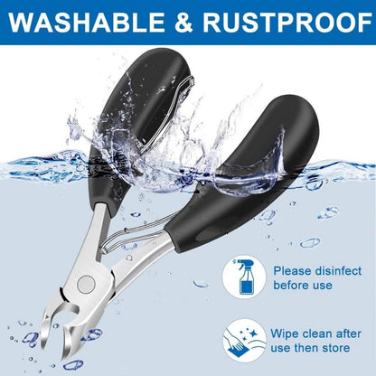 Nagelschere für dicke Zehennägel - Profi Fußnagelknipser, ergonomisch, Geschenk