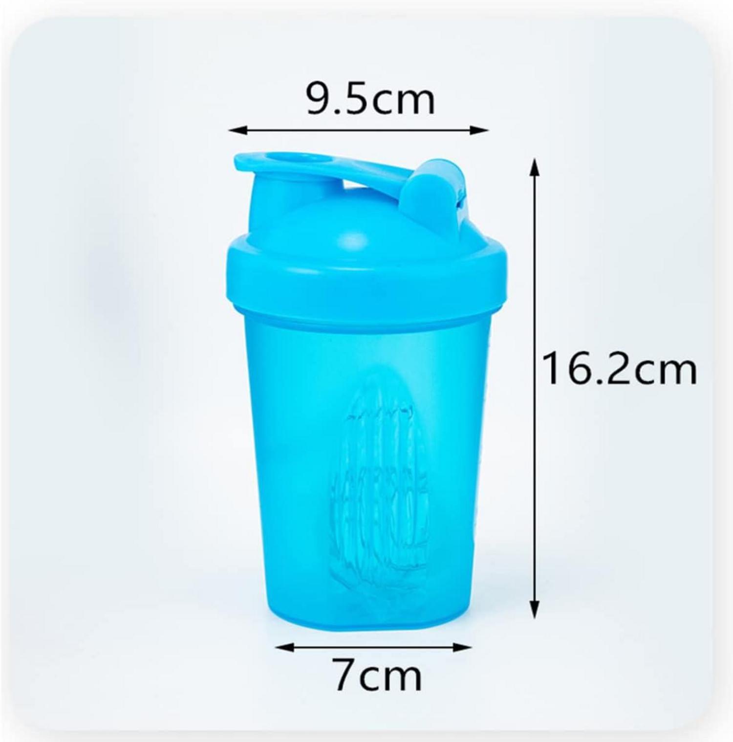 Protein Shaker Flasche 400ml mit Mixer Ball Auslaufsicher