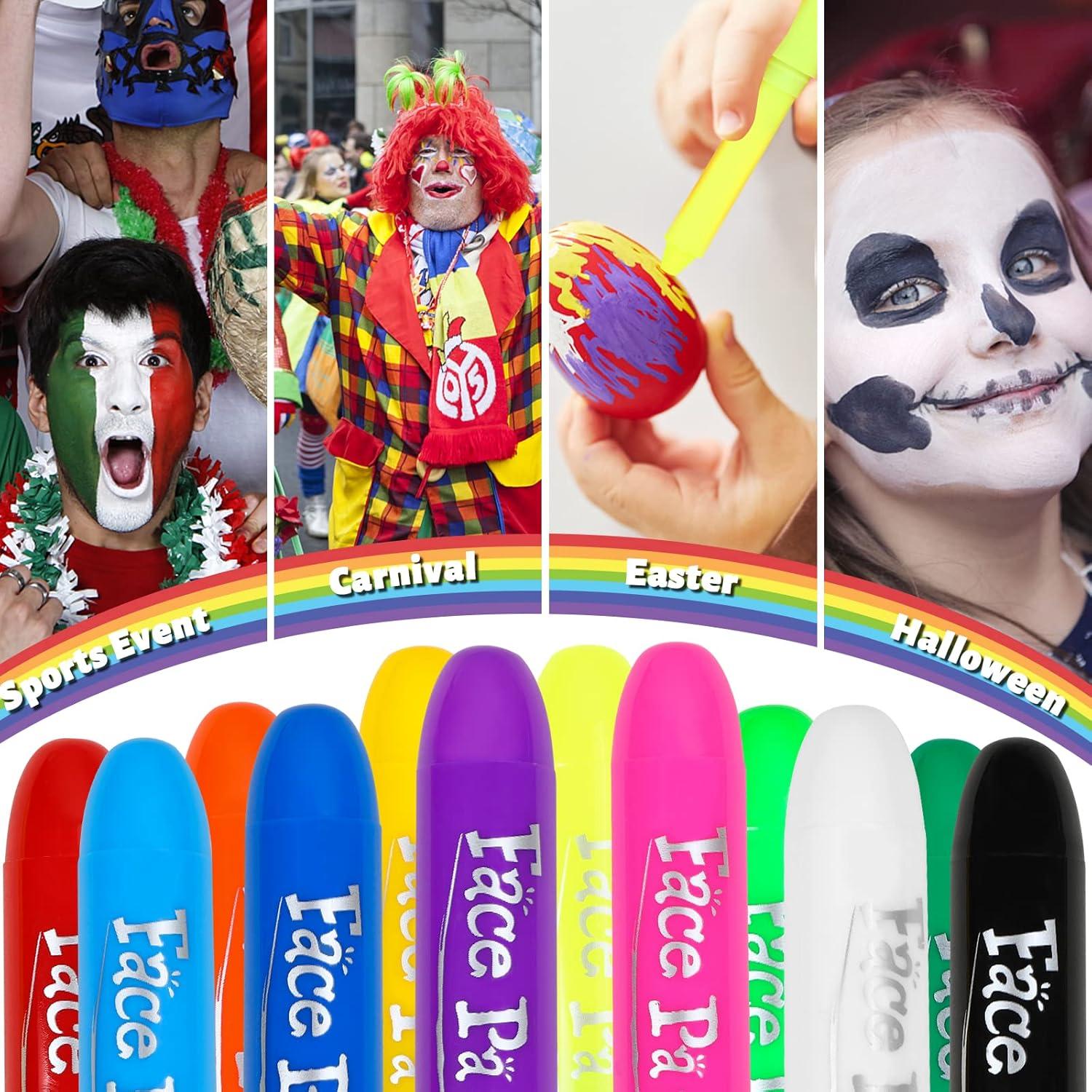 Kinderschminke 12 Farben Halloween Karneval Party Make-up
