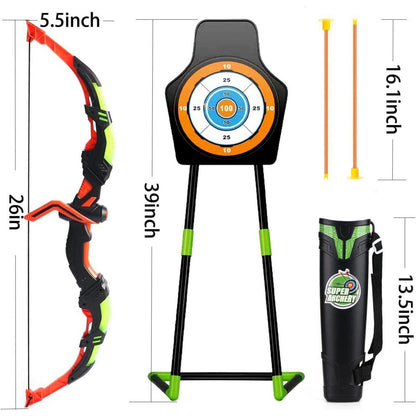 Pfeil und Bogen Set für Kinder mit Leuchten und Zielscheibe