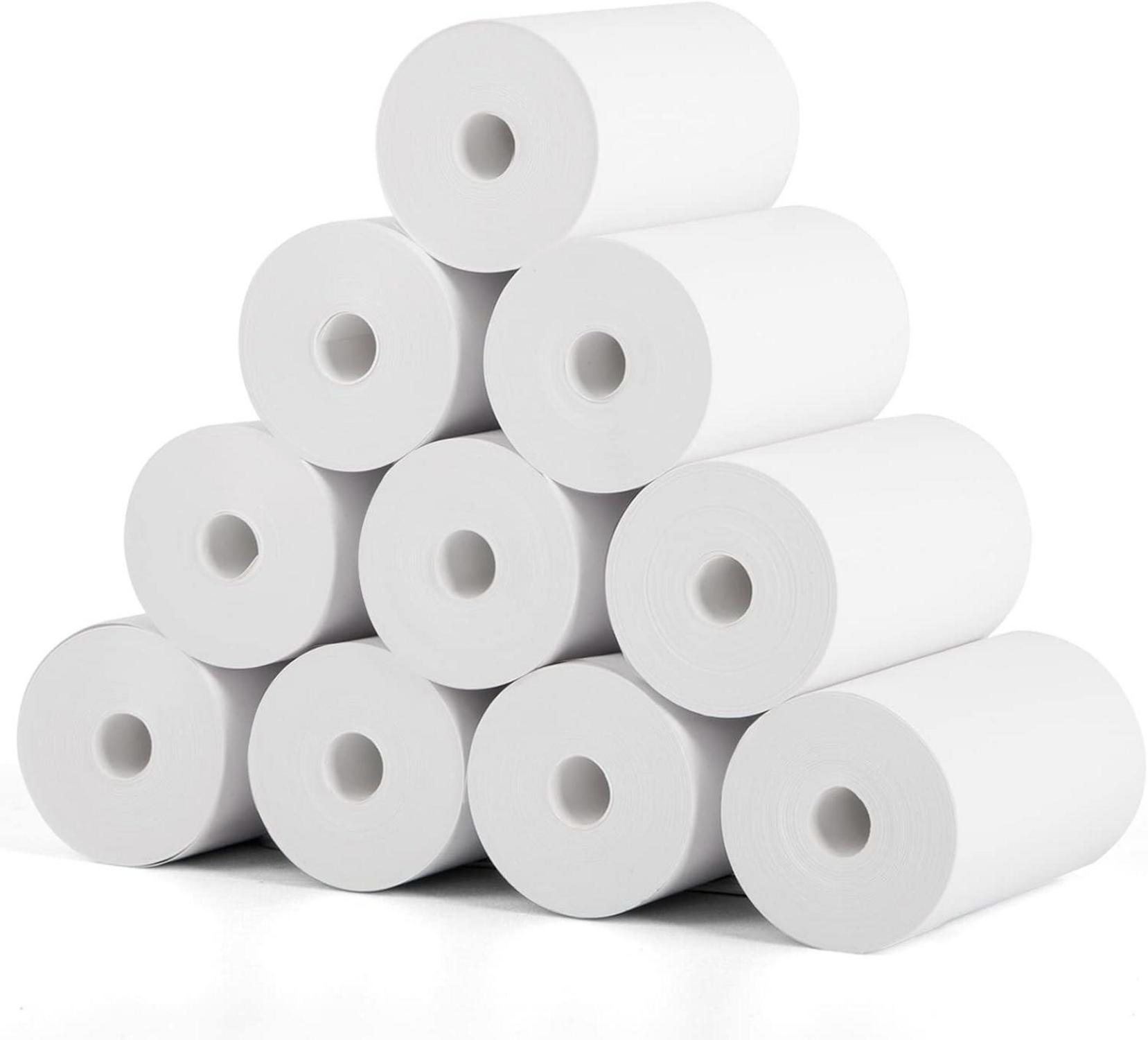 10 Rollen Thermopapier für Kinderkameras, Weiß, Nachfüllpapier