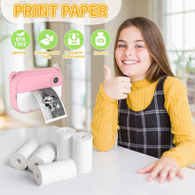 10 Rollen Weißes Nachfüll-Thermopapier für Kinder