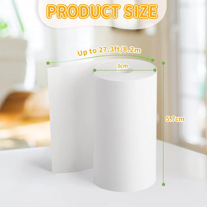10 Rollen Thermopapier für Kinderkameras, Weiß, Nachfüllpapier