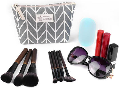 Kosmetiktasche Segeltuch 4 Stück Multifunktionale Makeup Tasche mit